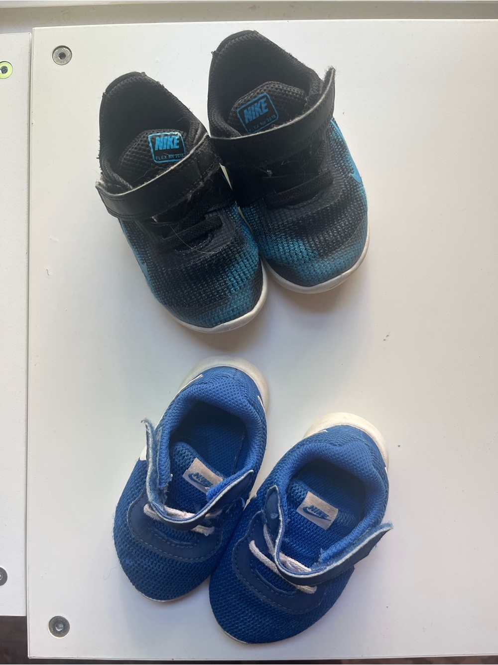 Two Pairs of Boys Toddler Nike Sneakers size 5C and 6C